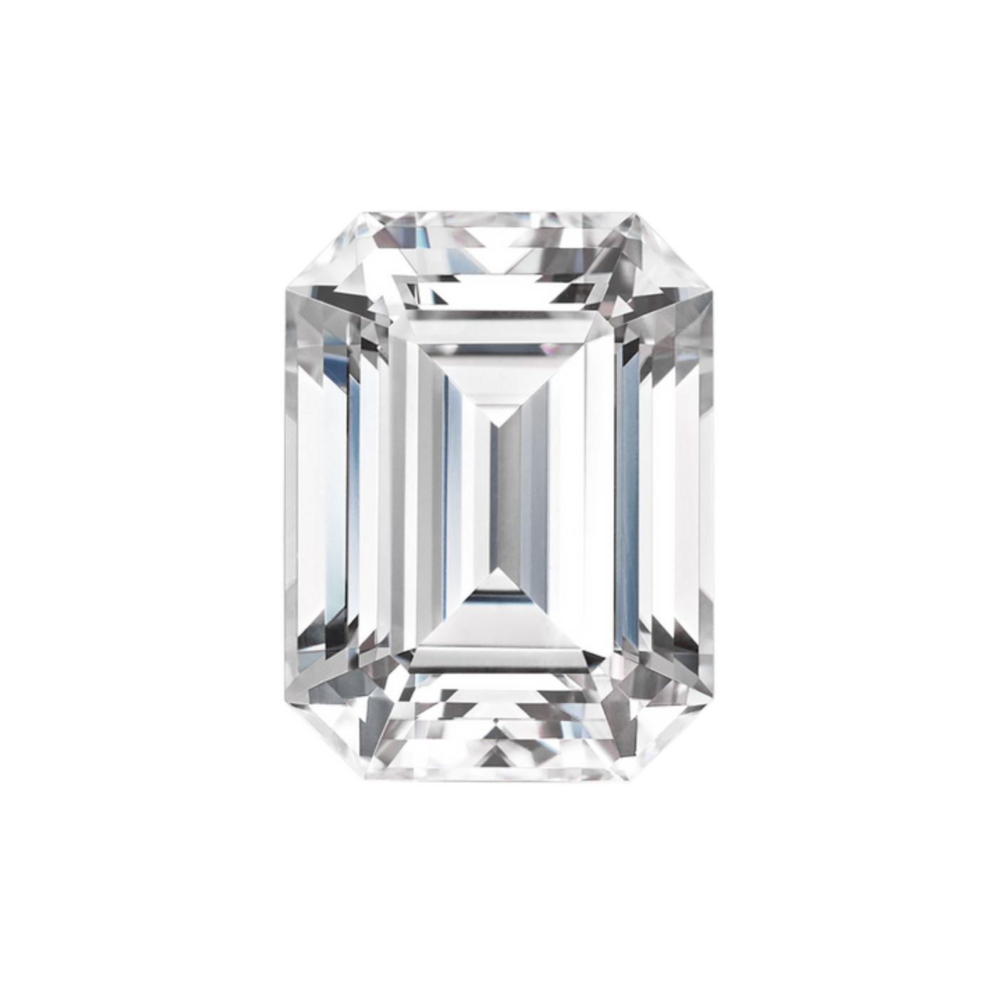 Colorless Moissanite ~ Emerald Cut