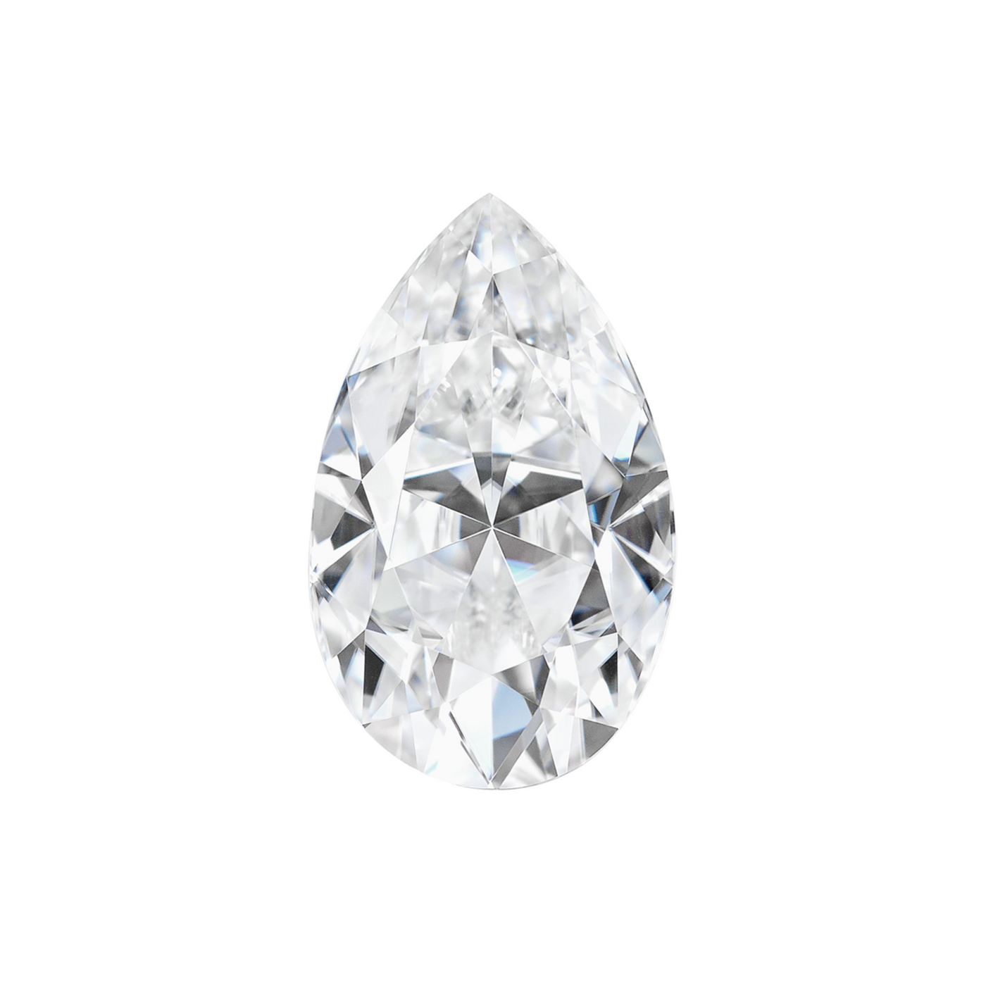 Colorless Moissanite ~ Pear Cut