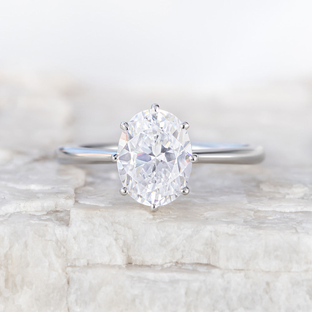 Annabelle Scallop Detail Solitaire Ring