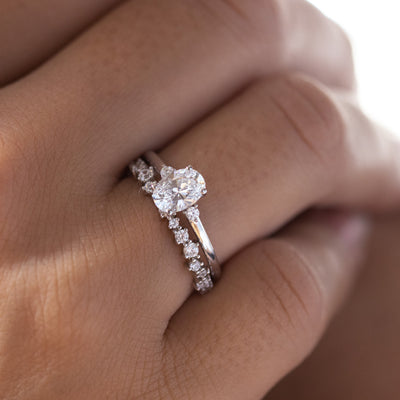 August Oval Cut Engagement Ring