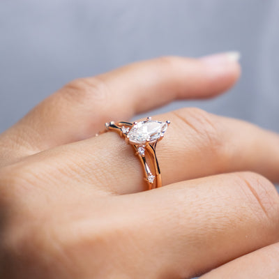 Six Prong Clementine Marquise Cut Engagement Ring