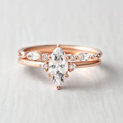 August Marquise Cut Engagement Ring