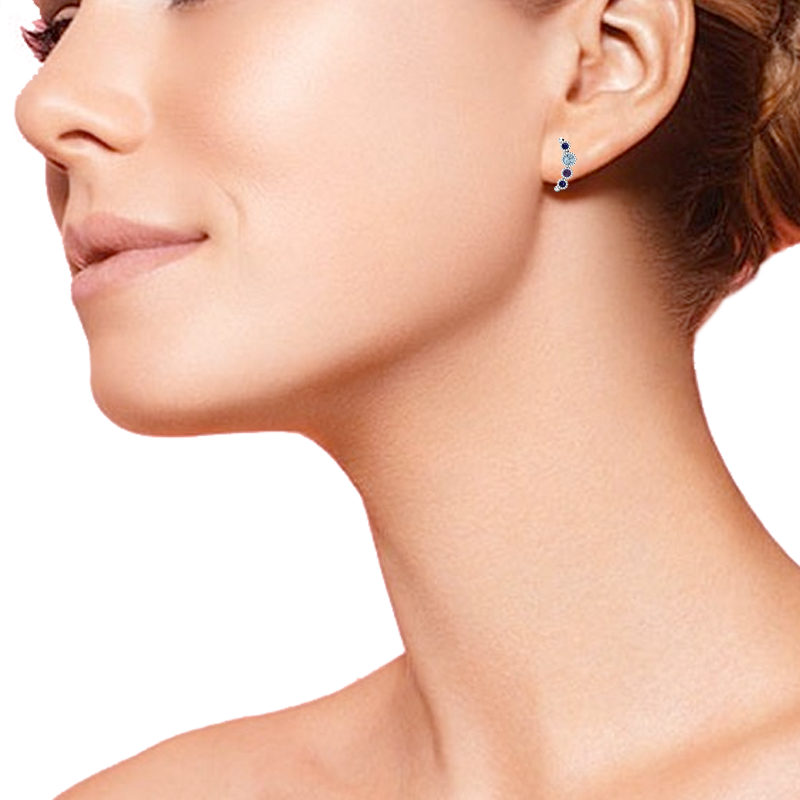 Ethical Gemstone Nature Inspired Post Earrings