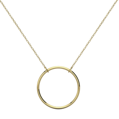 Circle 'O' Gold Necklace