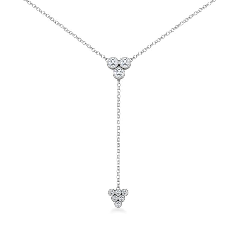 Custom Cluster Y Necklace