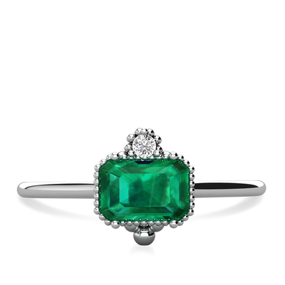 Mayfair Emerald Cut Stacking Ring