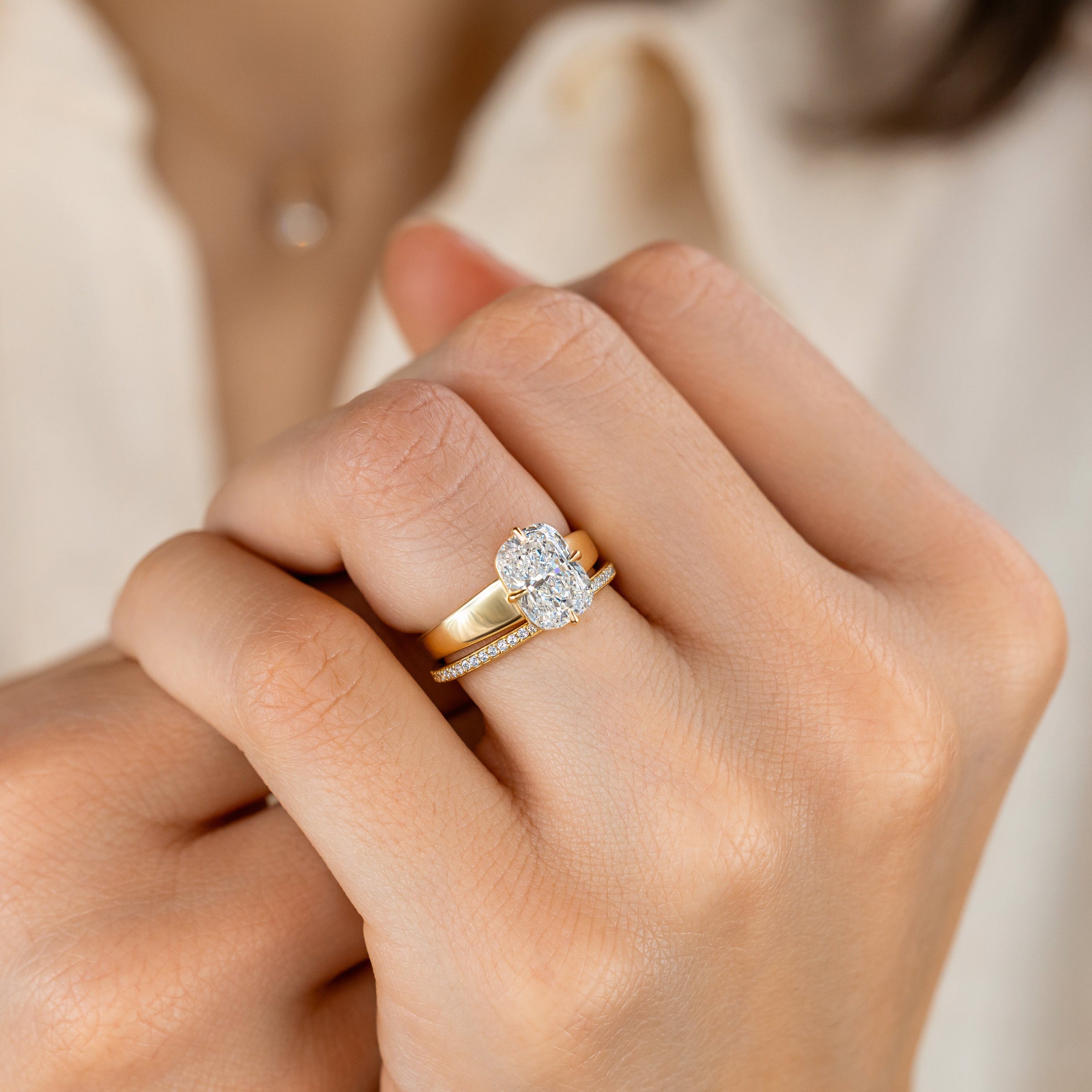 Wide Band Engagement Rings