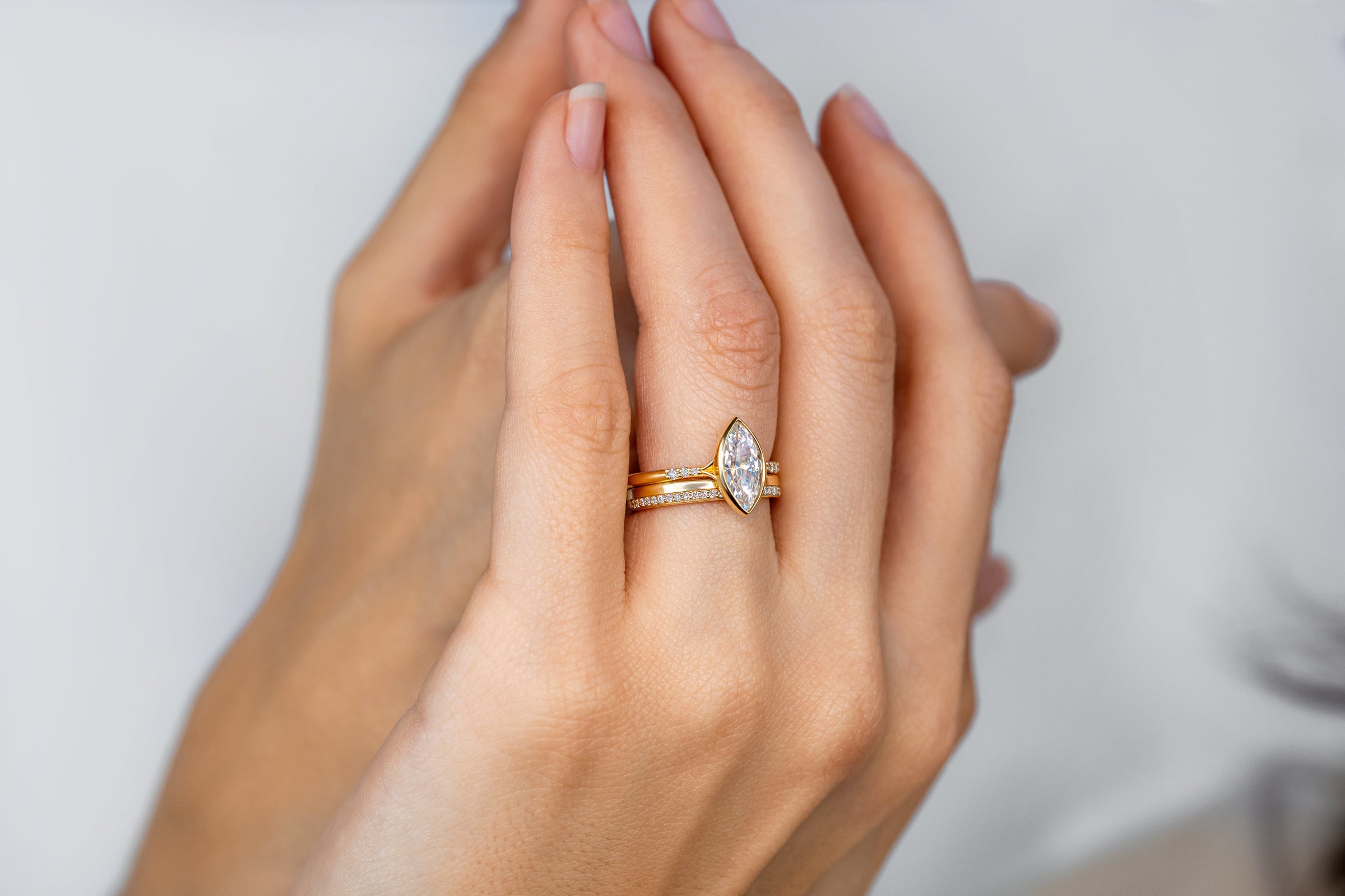 Bezel Set Engagement Ring