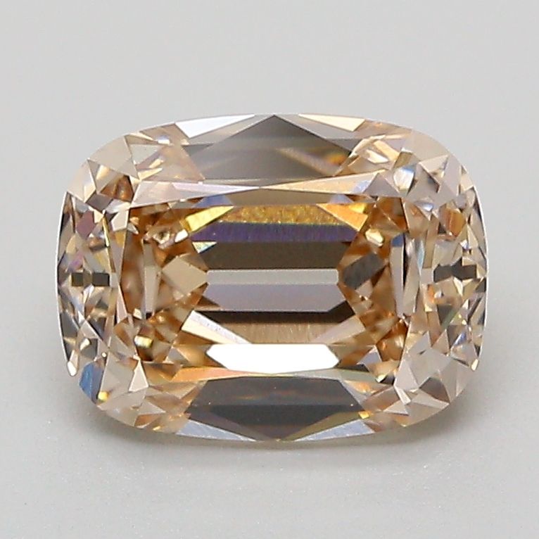 ANTIQUE ELONGATED CUSHION 2.02ct VS1 LIGHT BROWN EXCELLENT E76DD3363