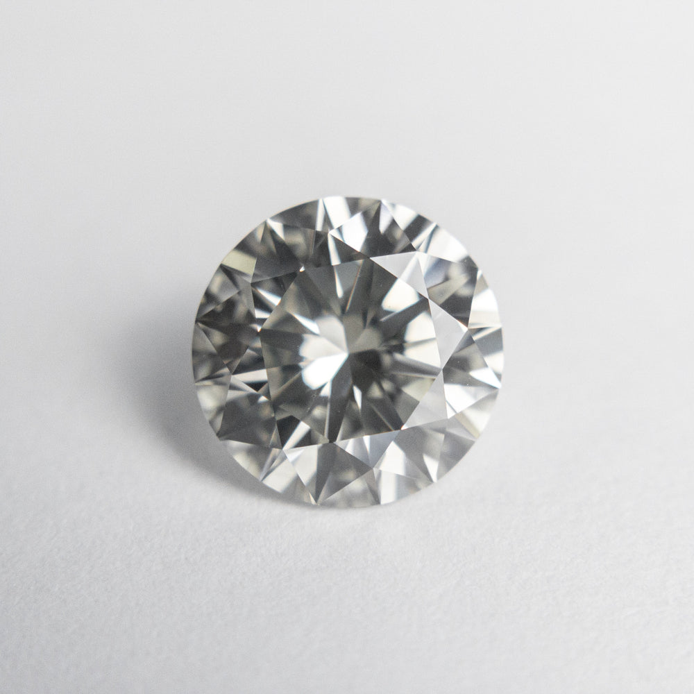 2.01ct 8.07x8.01x5.03mm GIA SI1 Fancy Light Grey Round Brilliant 18868-01