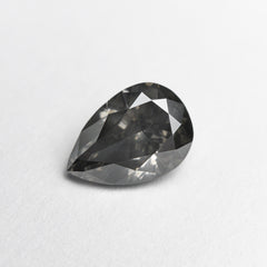 1.01ct 7.83x5.42x3.38mm Fancy Dark Grey Pear Brilliant 19913-01