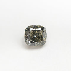 1.01ct 5.22x5.59x3.90mm Fancy Grey Cushion Brilliant 19913-02