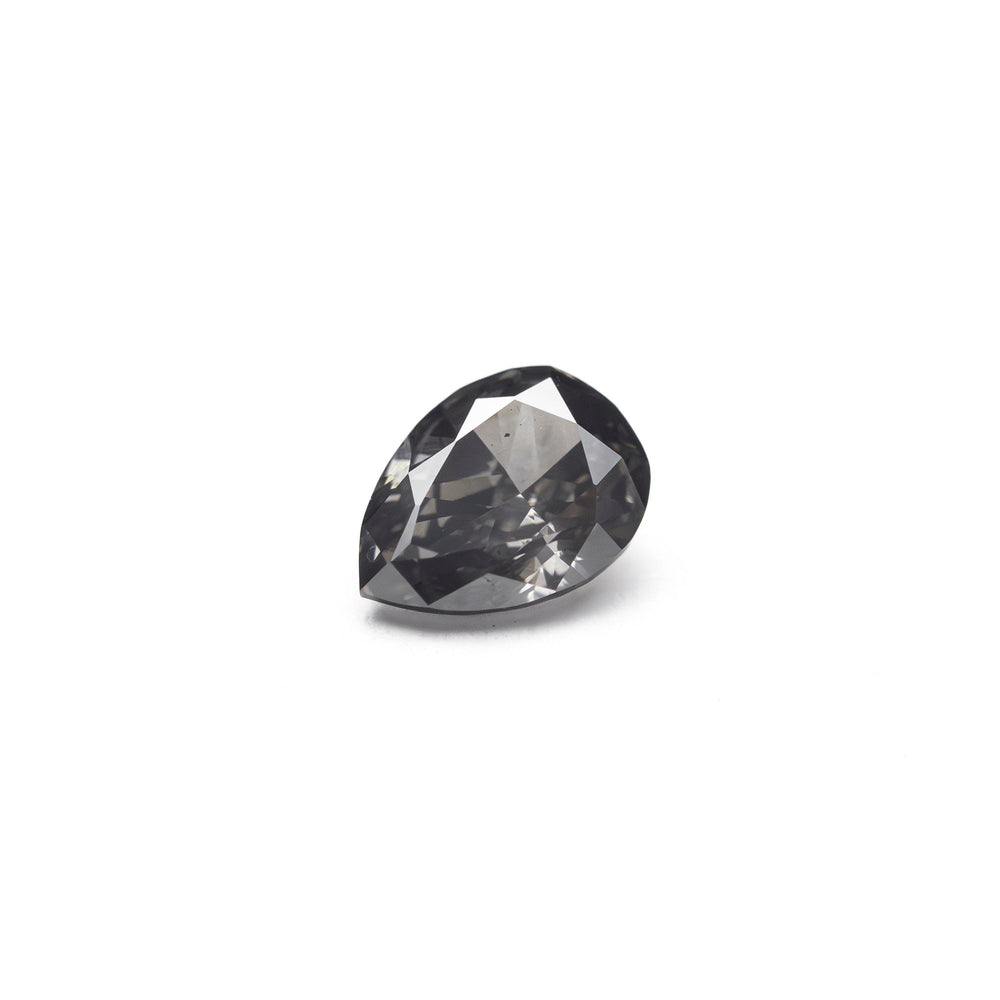 0.38ct 5.45x3.98x2.43mm Fancy Grey Pear Brilliant 19923-56