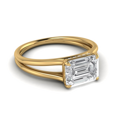 Custom East-West Emerald Cut