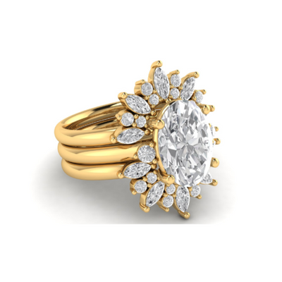 Custom Tiara Ring Set