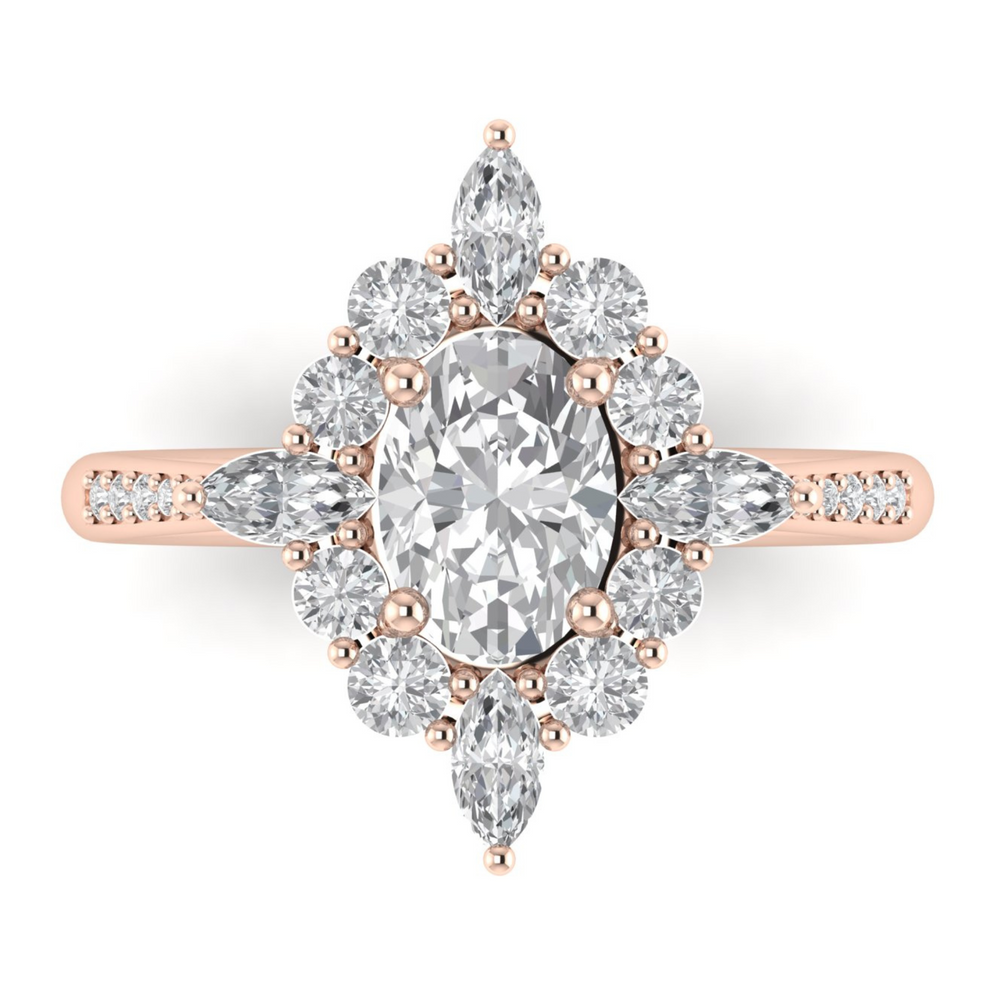 Custom Marquise Halo