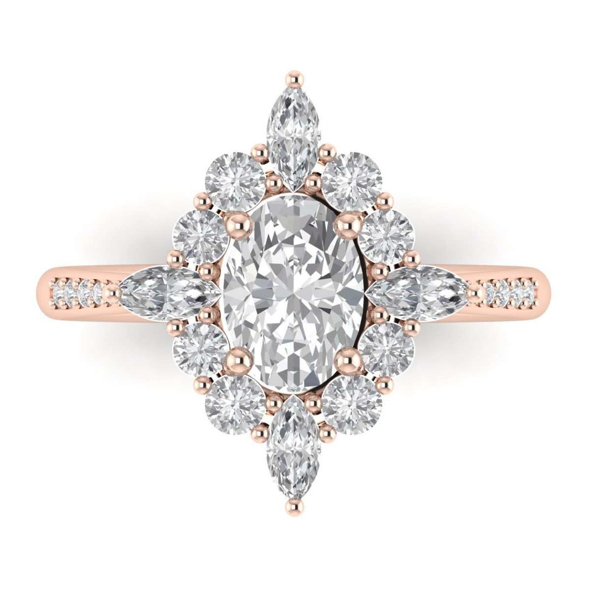 Custom Marquise Halo