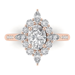 Custom Marquise Halo