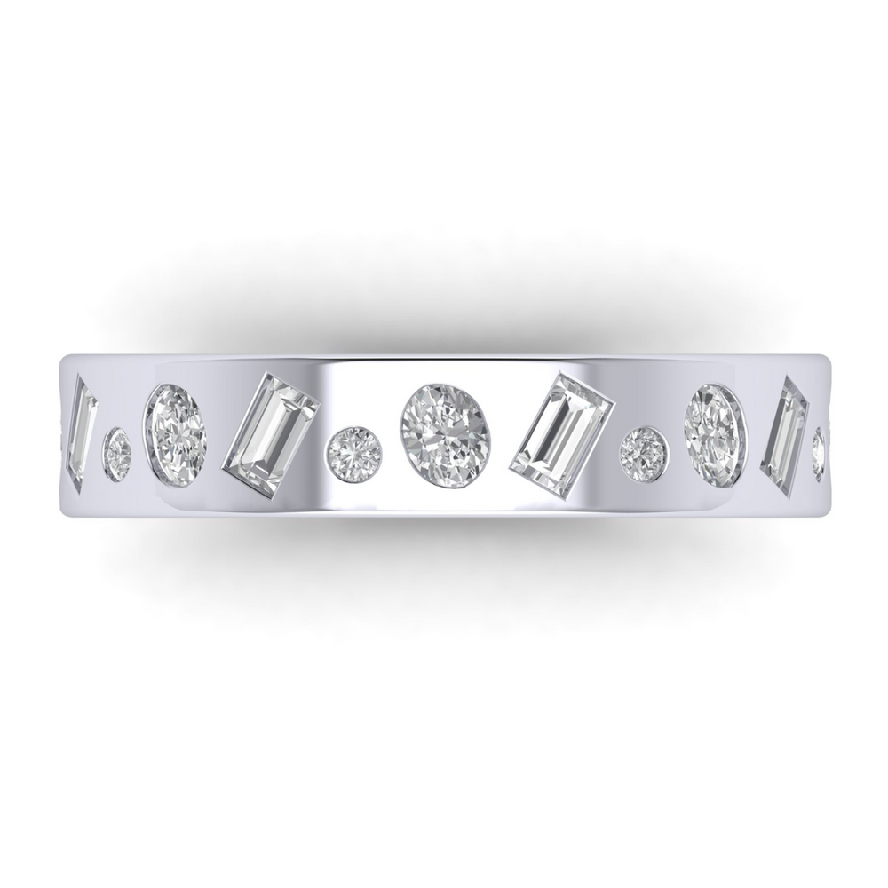 Custom Multi-Shape Diamond Band