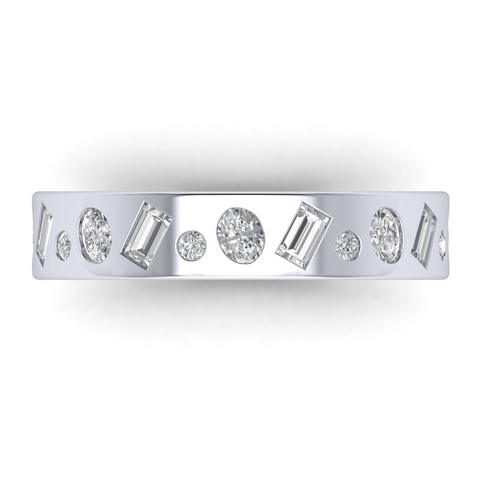 Custom Multi-Shape Diamond Band