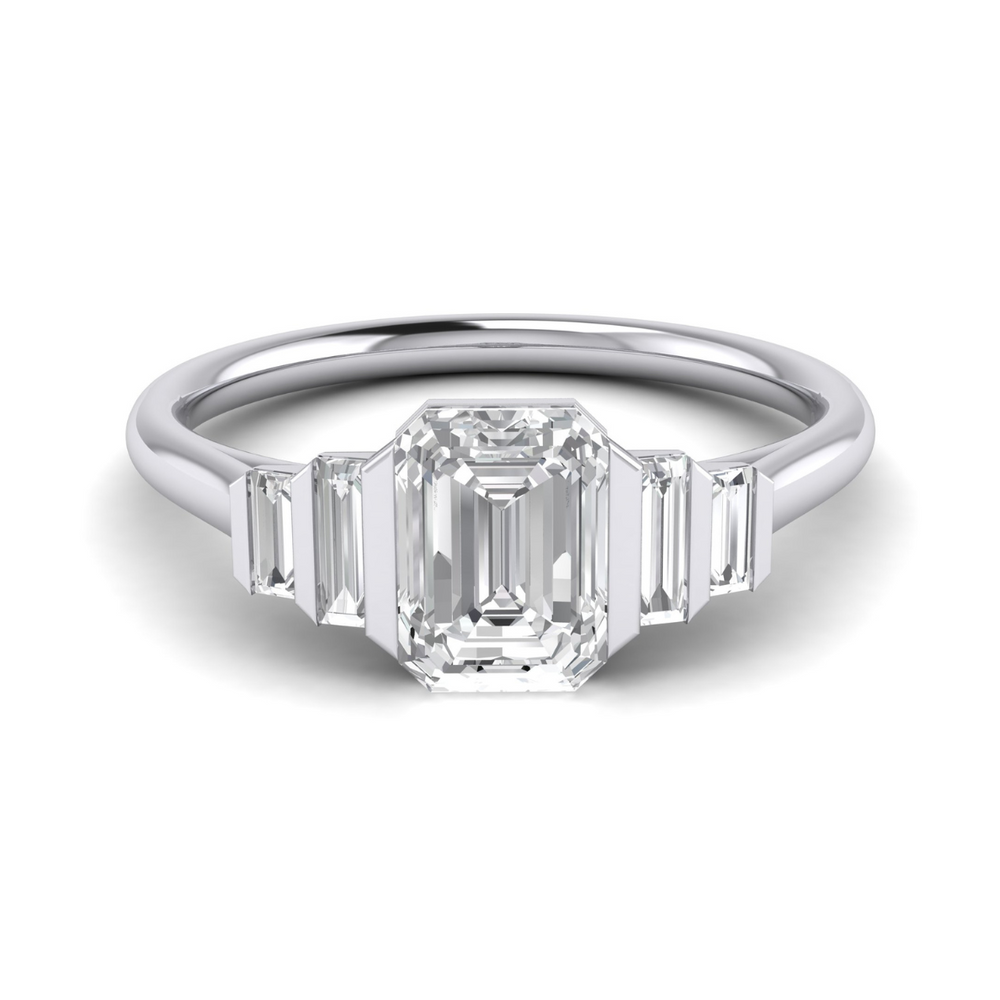 Custom Bar Set Emerald Cut