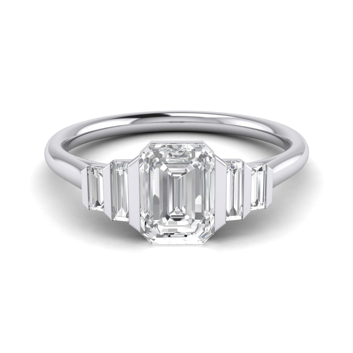 Custom Bar Set Emerald Cut