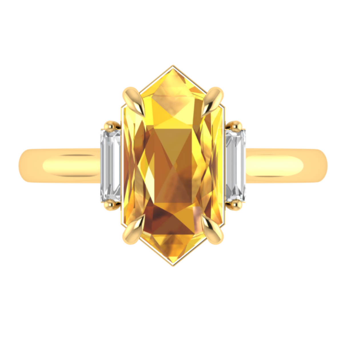 Custom Hexagonal Sapphire