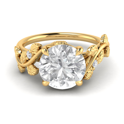 Custom Vine and Leaf Ring