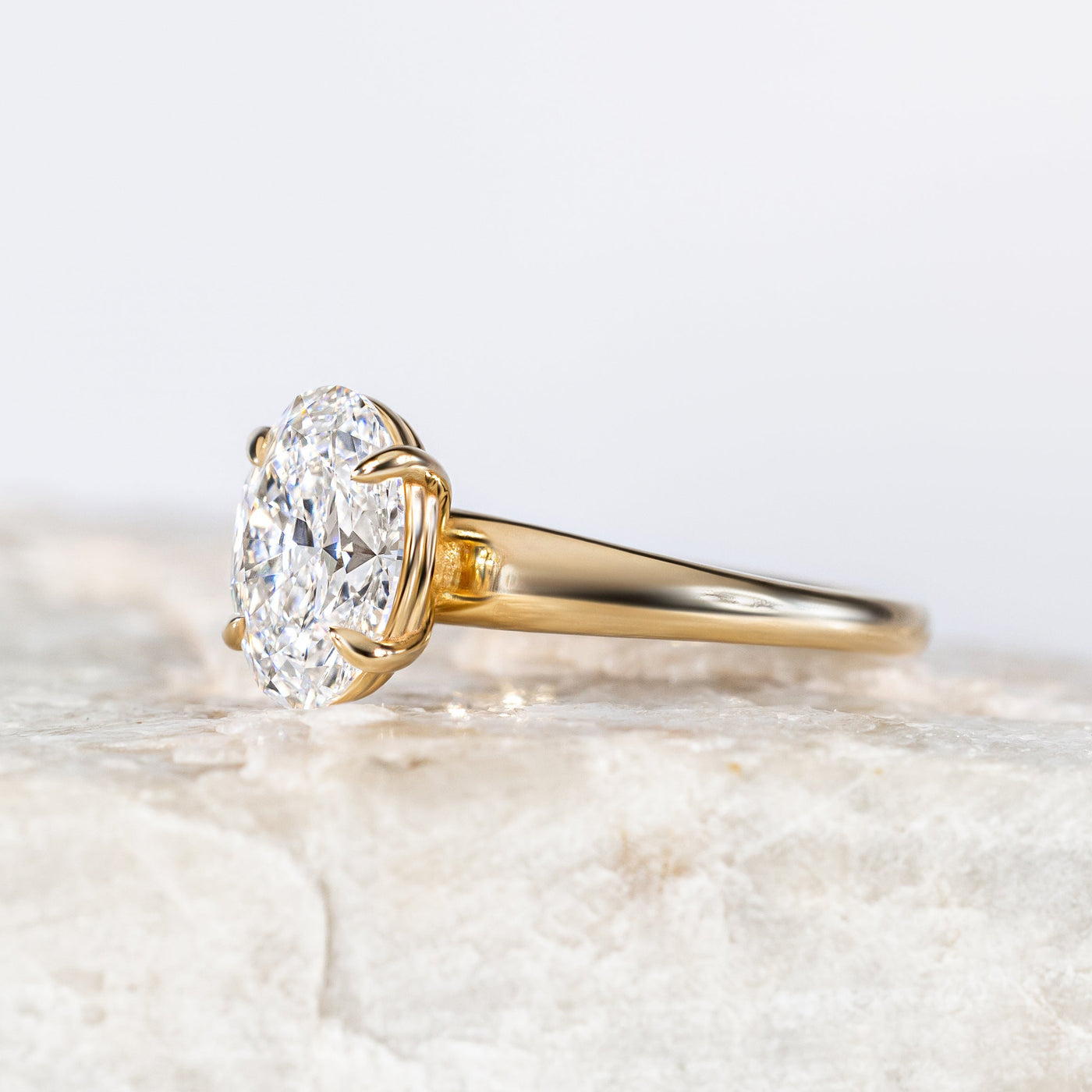 Proposal Ready ~ Carla 2.01ct Lab Grown Oval Cut Engagement Ring