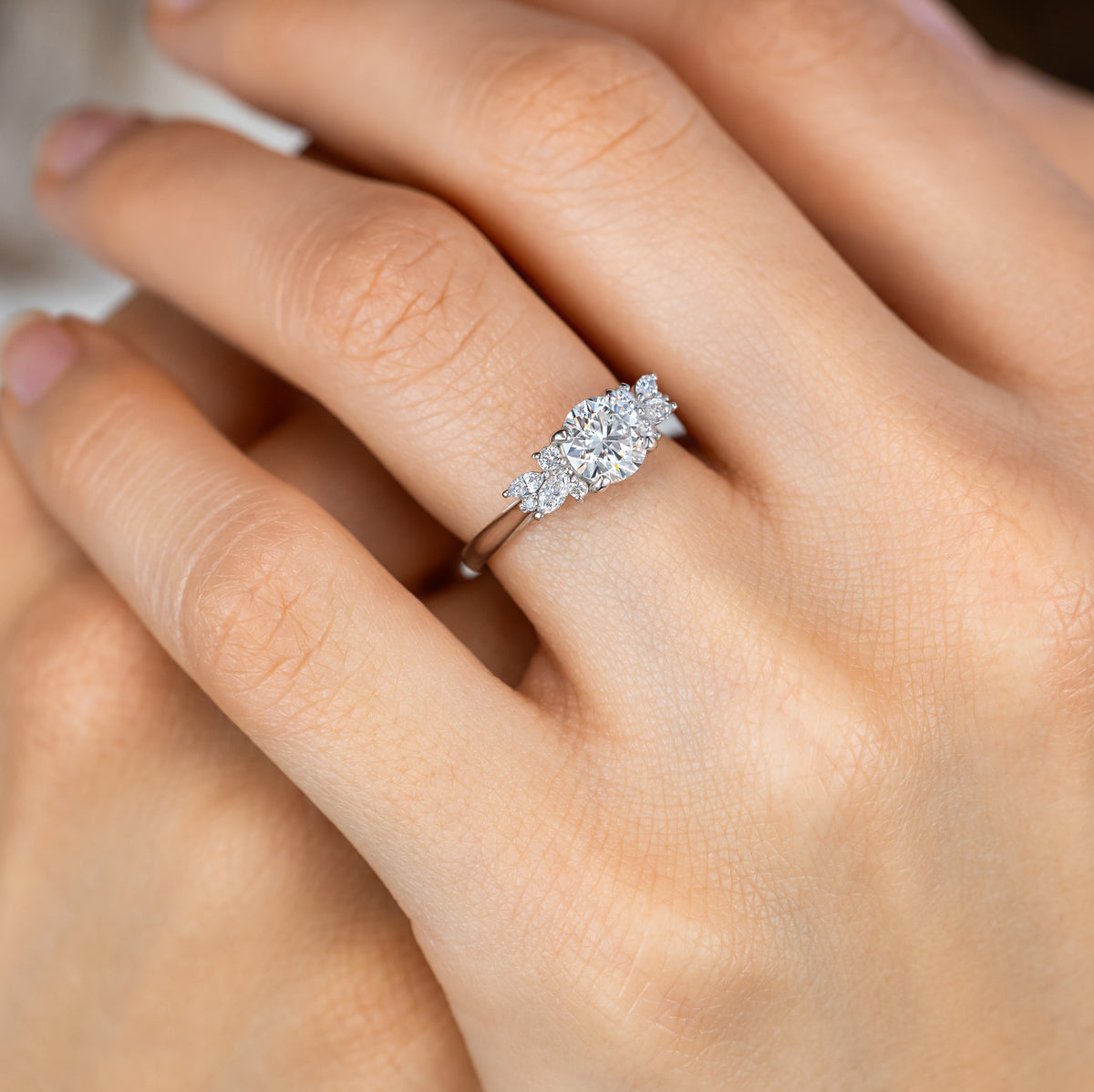 Blythe ~ Brilliant Cut Cluster Ring