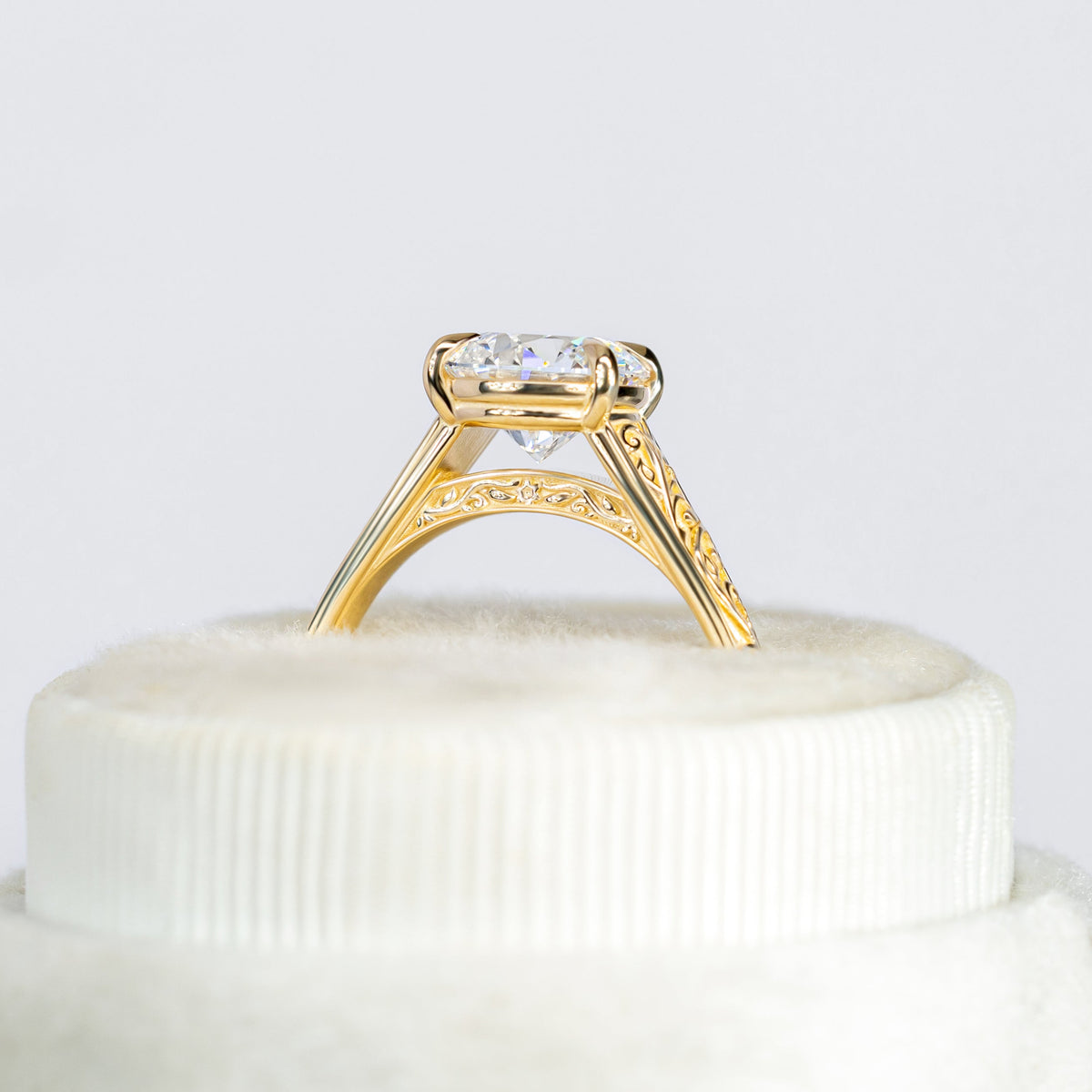 Seraphina ~ Engraved Engagement Ring