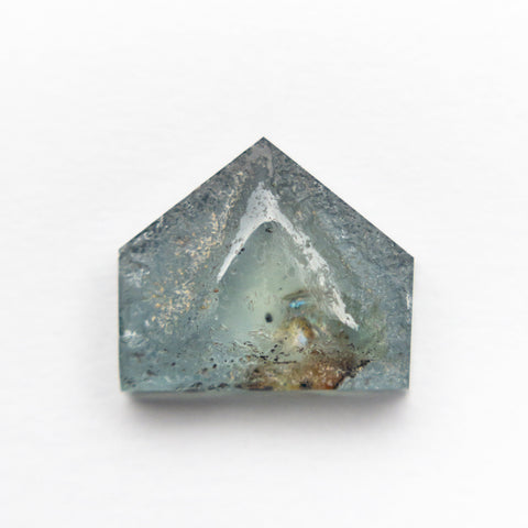 3.44ct 10.04x8.79x3.31mm Shield Slab Sapphire 22222-01