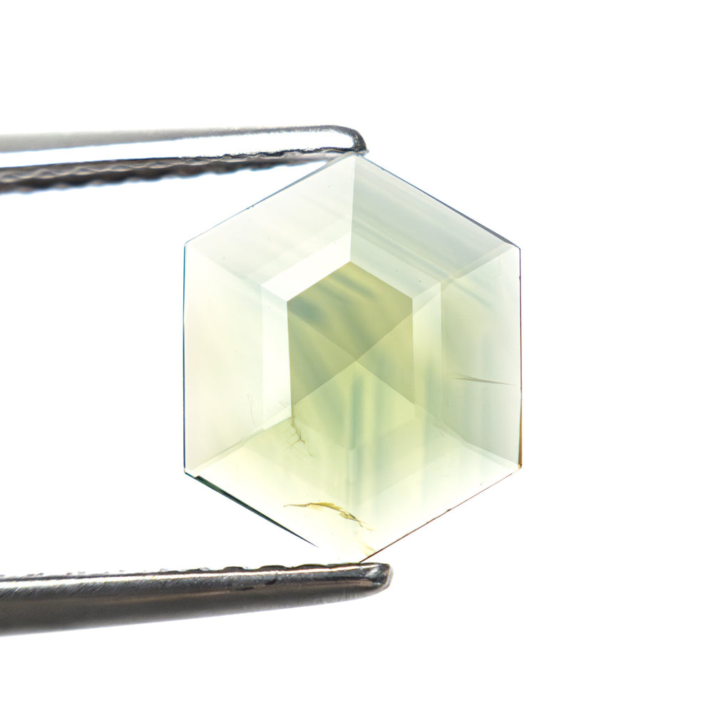 1.04ct 9.41x7.65x1.55mm Hexagon Rosecut Sapphire 22436-12