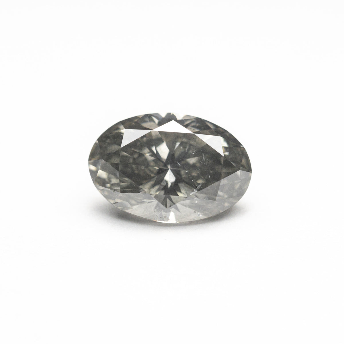 1.01ct 7.77x5.22x3.56mm Fancy Grey Oval Brilliant 19546-01