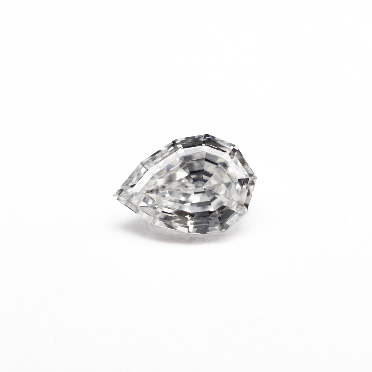 0.59ct 6.53x4.42x2.91mm SI1 F Geo Pear Step Cut 🇨🇦 27644-01