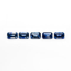 2.25cttw 5pc 5.5x3.5mm Cut Corner Rectangle Step Cut Sapphires 27722-01