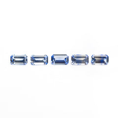 1.56cttw 5pcs 5x3mm Cut Corner Rectangle Step Cut Sapphires 27728-01