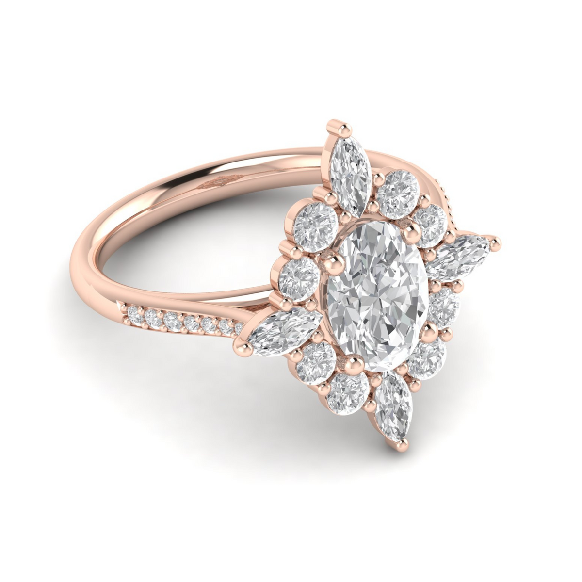Custom Marquise Halo