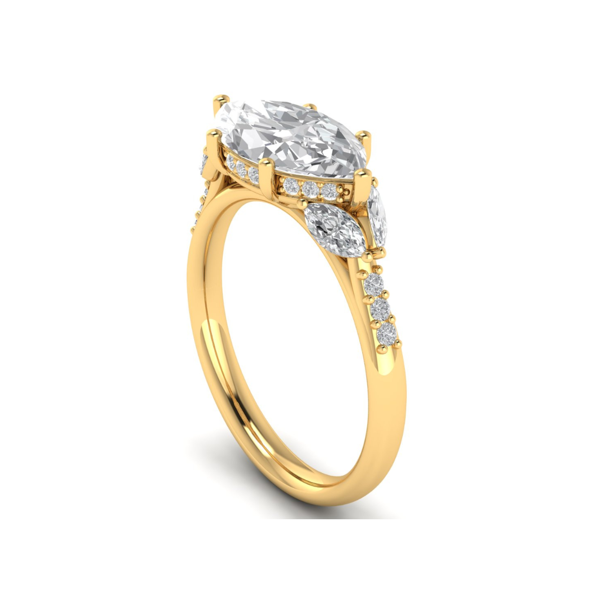 Custom East West Marquise