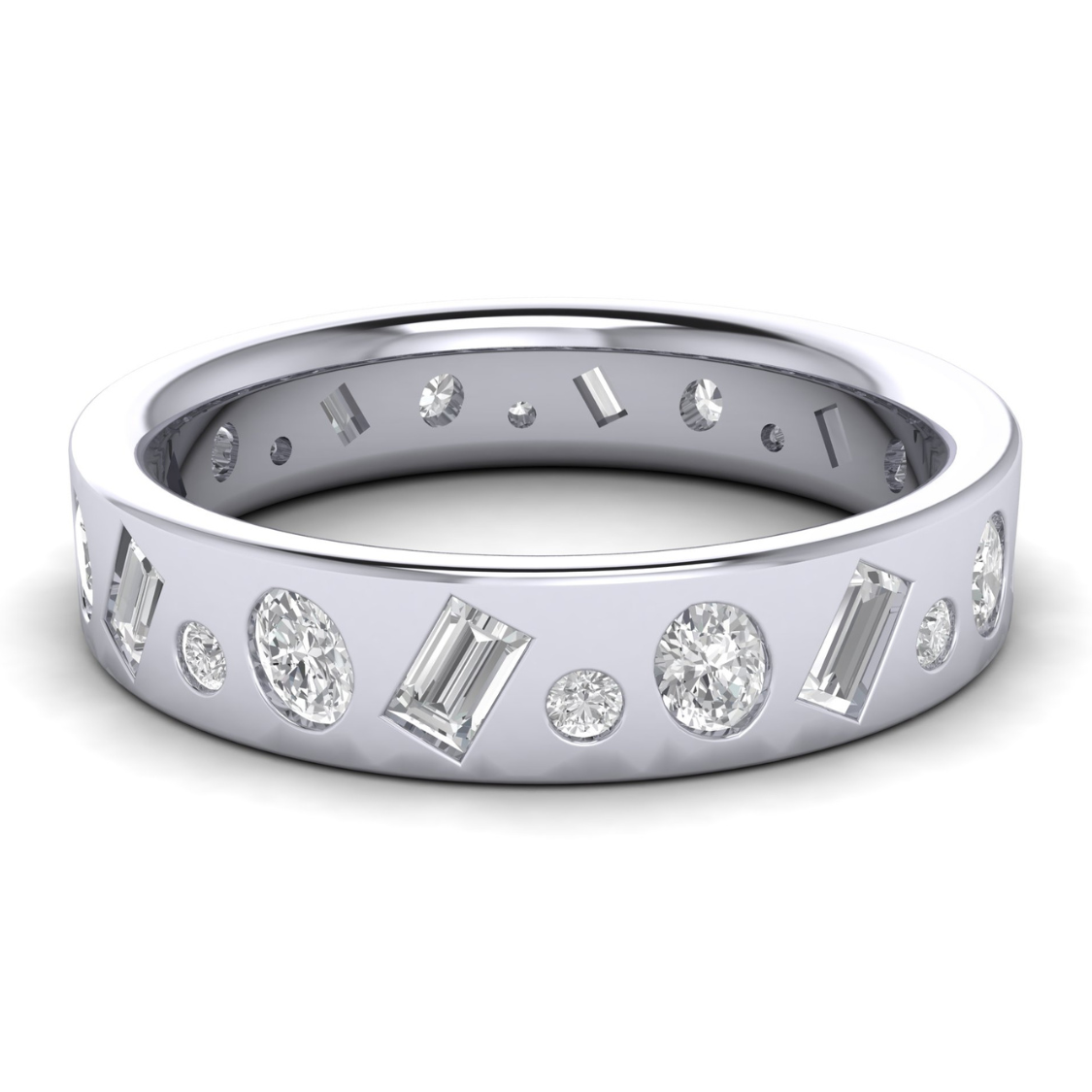 Custom Multi-Shape Diamond Band