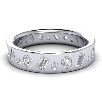Custom Multi-Shape Diamond Band