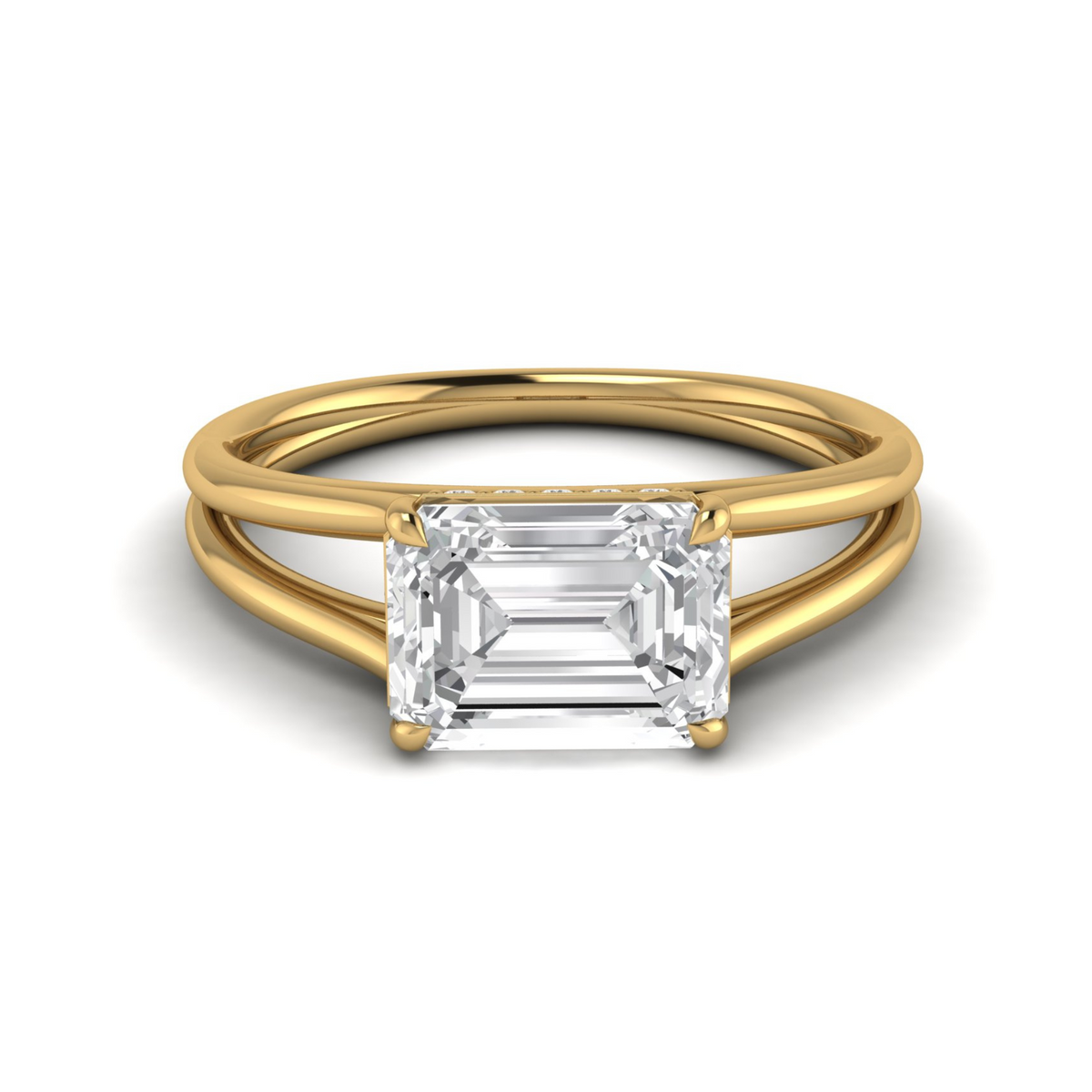 Custom East-West Emerald Cut