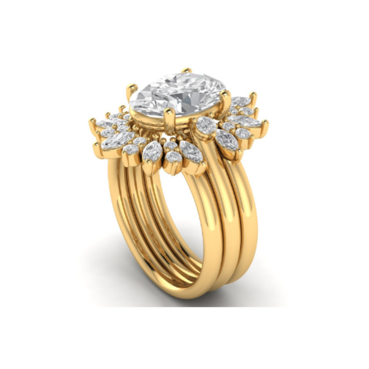 Custom Tiara Ring Set