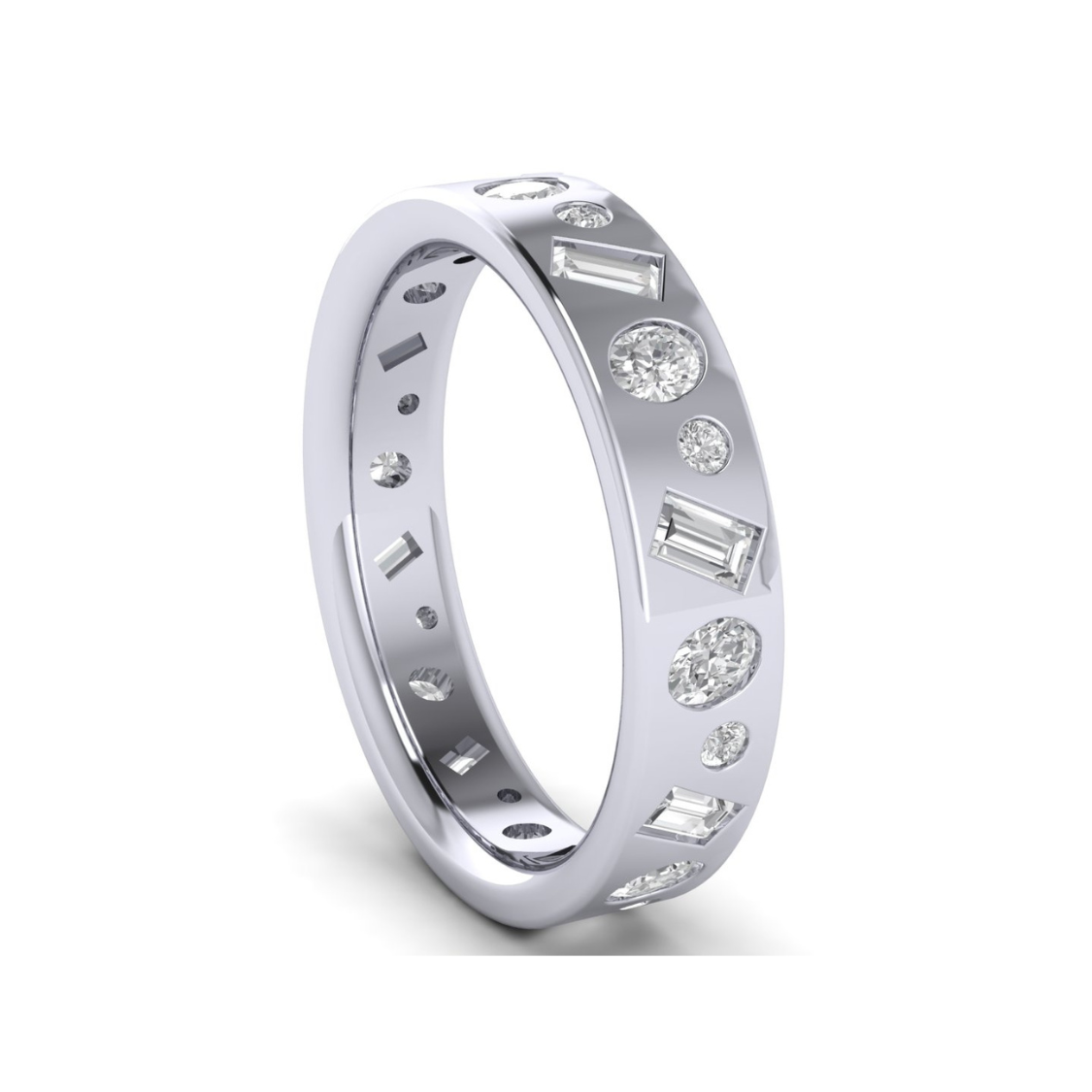 Custom Multi-Shape Diamond Band