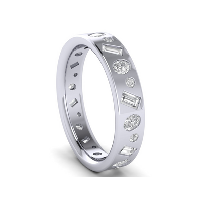 Custom Multi-Shape Diamond Band