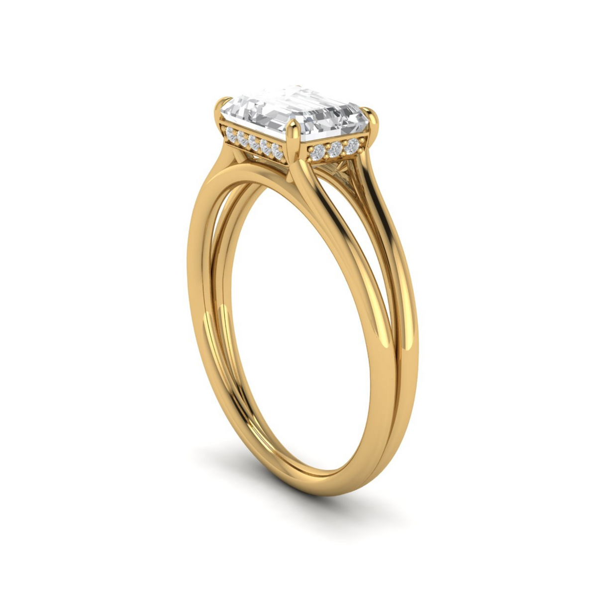 Custom East-West Emerald Cut