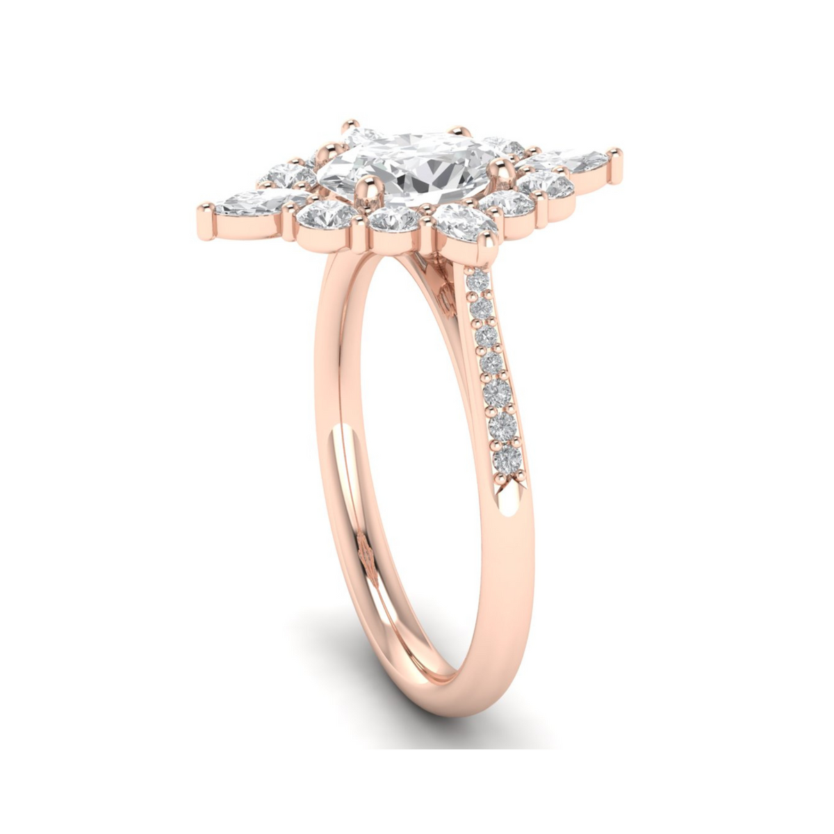 Custom Marquise Halo