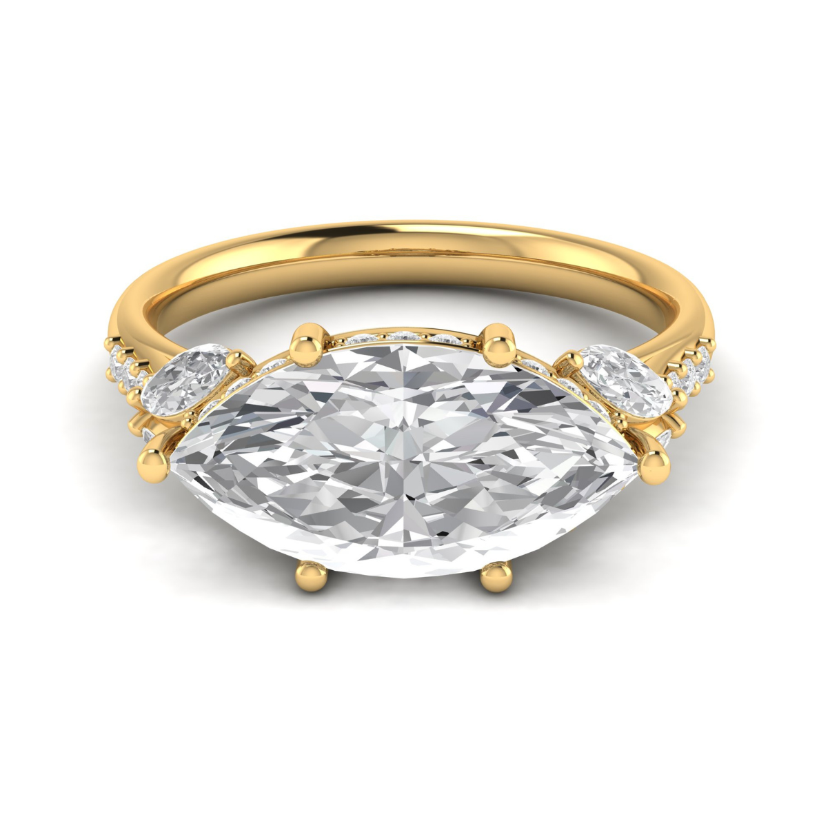 Custom East West Marquise