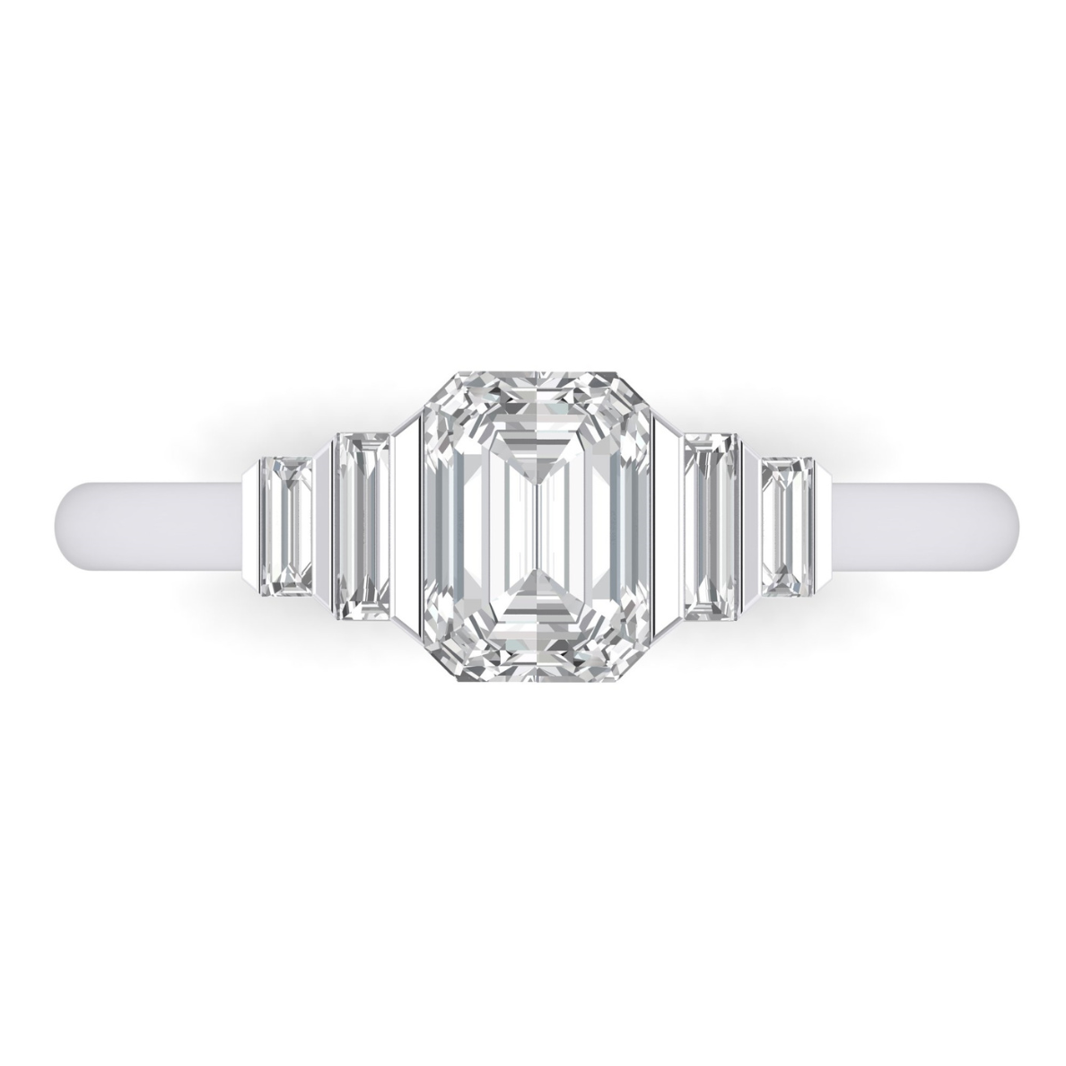 Custom Bar Set Emerald Cut