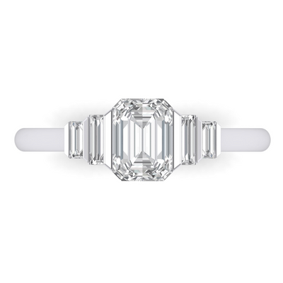 Custom Bar Set Emerald Cut